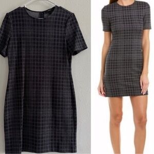 Theory rijk dress 10 Elegant Black Checkered Dress